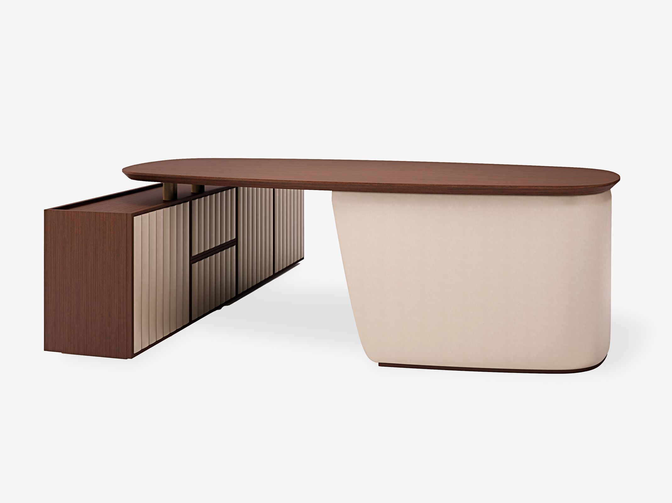 Деревянный прямоугольный стол с ящиками Carpanese Home Identity ARCH-00128988