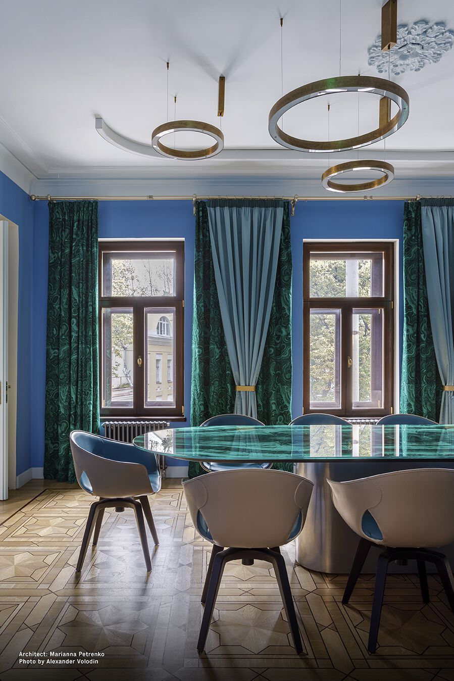 Кожаный поворотный стул с подлокотниками Poltrona Frau офис-офисные кресла ARCH-00130096 - Вид №7