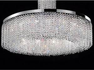 Masiero Подвесной светильник из хромированного металла с кристаллами Impero & deco