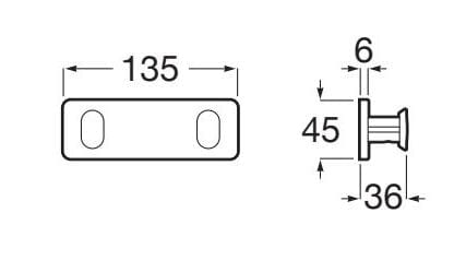 Металлическая вешалка для полотенец Roca Виктория ARCH-00042725 - Вид №6