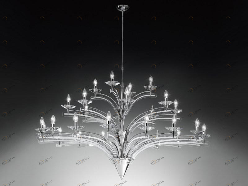 Metal Lux Люстра из стекла с трафаретной печатью Icaro 197.128-198.128