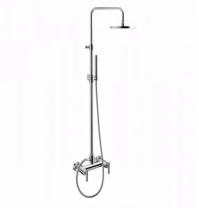 Rubinetteria Giulini Настенная душевая стойка с ручным душем и верхним душем G4 F7707wc-s