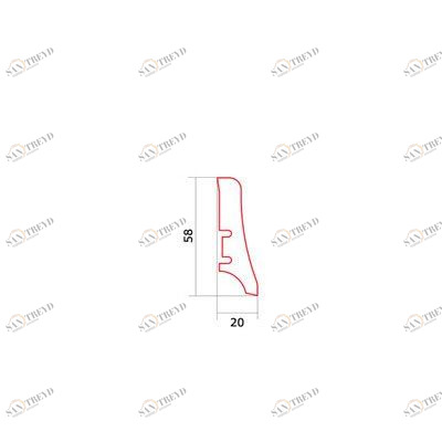 Плинтус Barlinek Touch Шпонированный Дуб (Гладкая) 2200х58 мм 1010000126