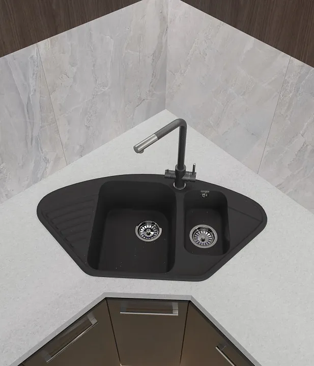 Кухонная мойка Кварц QUARZ S268 GranFest 14-S268 - Вид №4