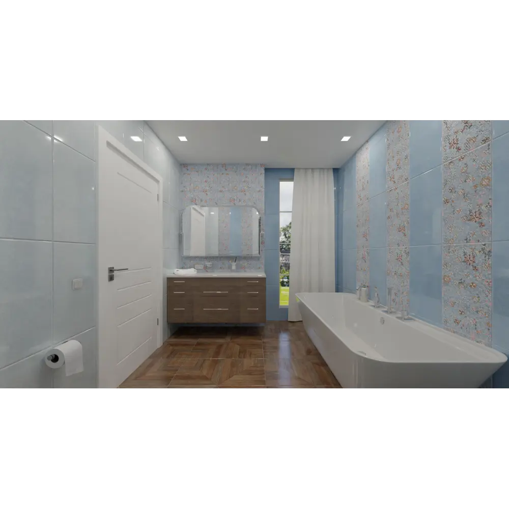 Плитка настенная Bloom Dark 30x60 см 1.62 м² цвет синий 84299706 STLM-2076411 Santreyd - Вид №3