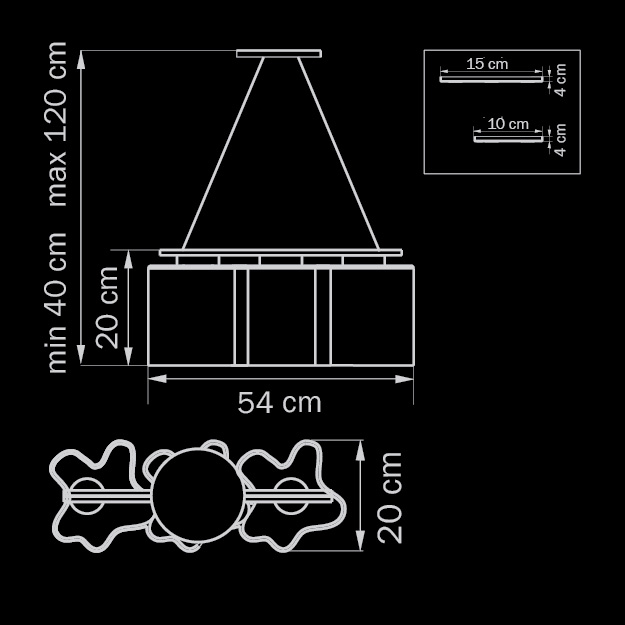 Подвесная люстра Lightstar Nubi Ondoso 802131 LIGHTSTAR ДИЗАЙНЕРСКИЕ, NUBI ONDOSO 056086 Белый  - Вид №1