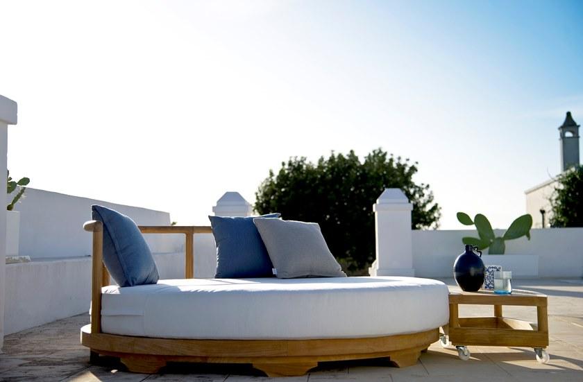 Unopiù Садовая кровать из акрила и тикового дерева Pevero Peviso - Вид №1