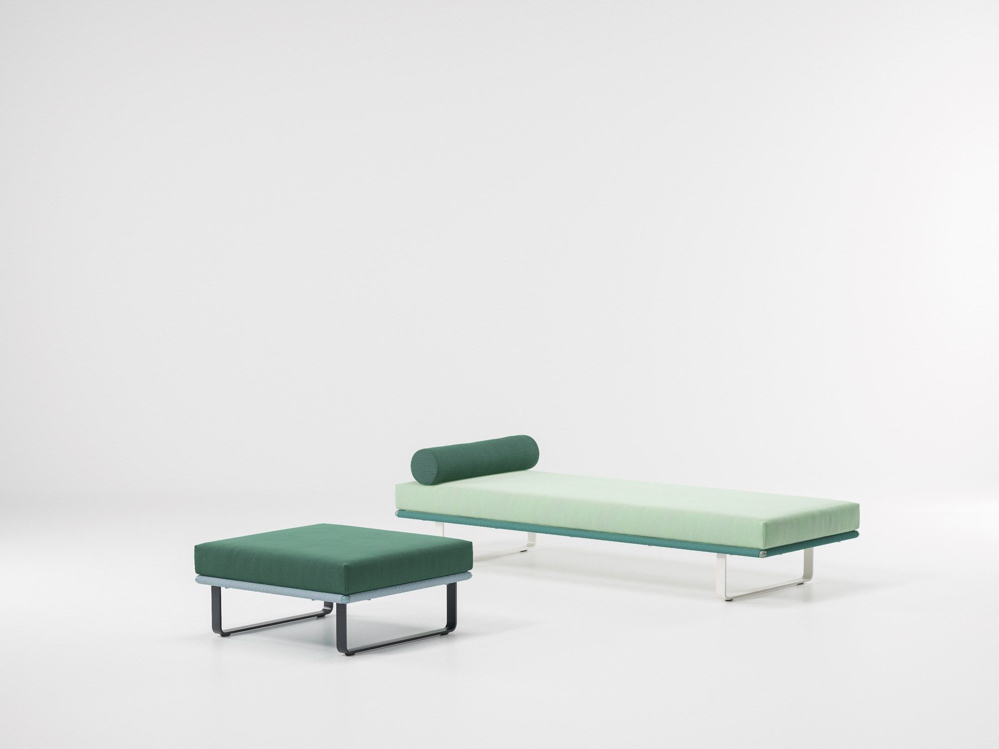 Тканевая квадратная Садовая подставка для ног Kettal Bitta ARCH-00080429 - Вид №2