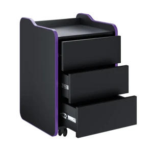 91346982 Тумба с выдвижными ящиками Vmmgame CS-1BKPU 39.50x63.50x42.50 см ЛДСП цвет фиолетовый STLM-1390632