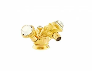 039225.E00.50 Смеситель для биде на одно отверстие с кристаллами сваровски Яркий хром