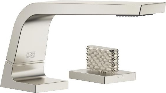 13714705-06_1_20006705-06_1_20006706-06_1 Смеситель для умывальника на три отверстия без сливного гарнитура - платина матовая Dornbracht CL.1