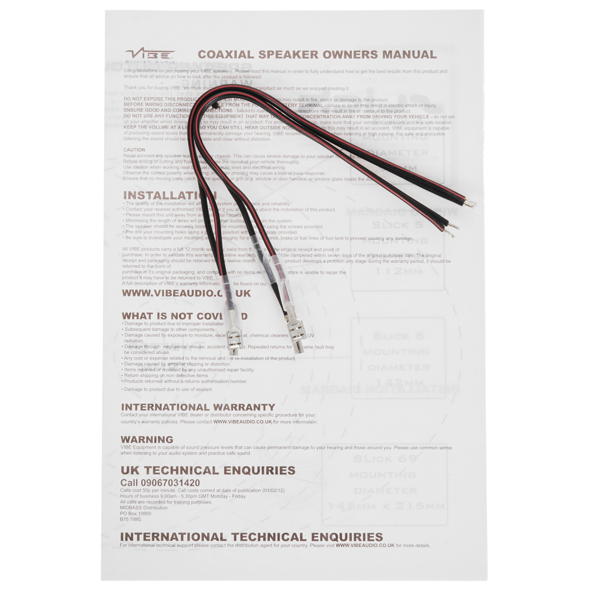 4777033 Коаксиальная акустическая система Vibe SLICK693 V7 STDN-0131629 - Вид №4