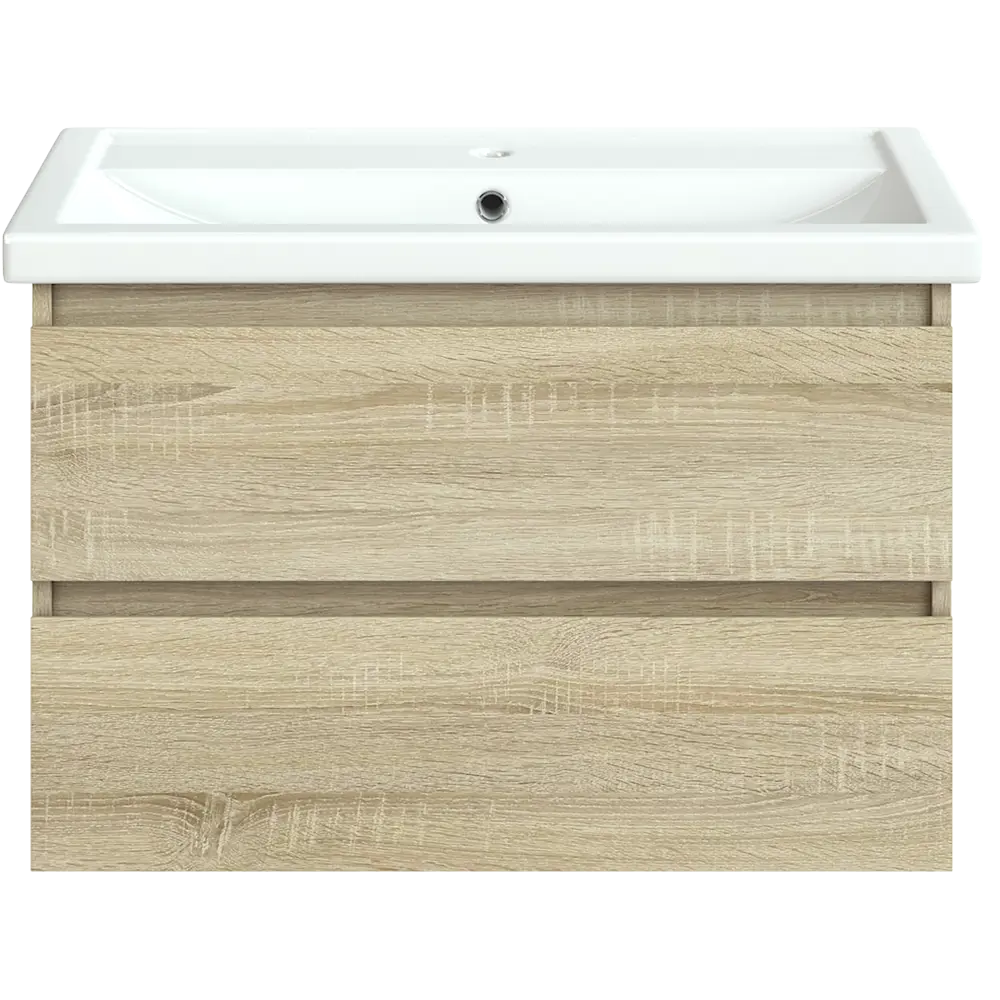 Тумба под раковину подвесная Vigo Matteo 80 см цвет дуб сонома STLM-2090196