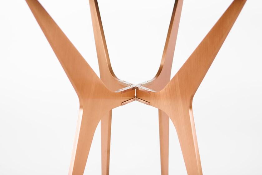 GABRIEL SCOTT Высокий овальный стол из стали и стекла Dean sun-id-1407287 - Вид №6