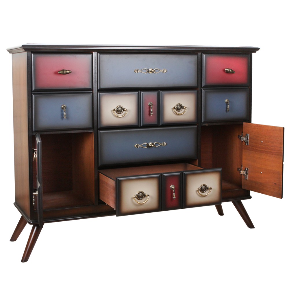 11535 Комод Пандора 2 Орех Mix Bright BOGACHO 4627139505730 - Вид №2