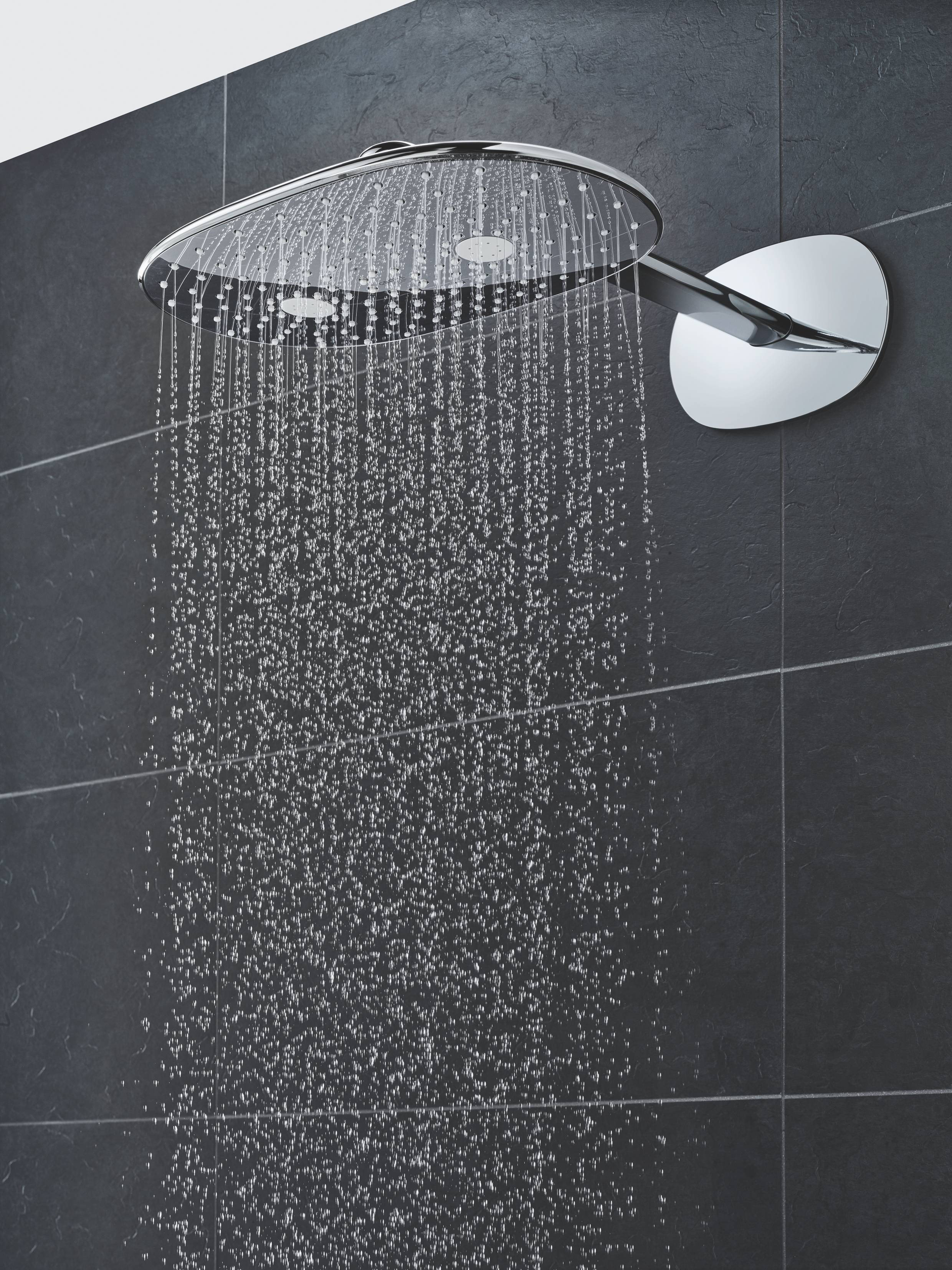 Верхний душ GROHE Rainshower 360 MONO с душевым кронштейном, 360 x 220 мм, хром (26450000) - Вид №2