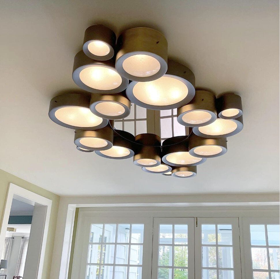 Потолочный светильник из металла и муранского стекла GASPARE ASARO HELIOS 66 ARCH-00104427 - Вид №7