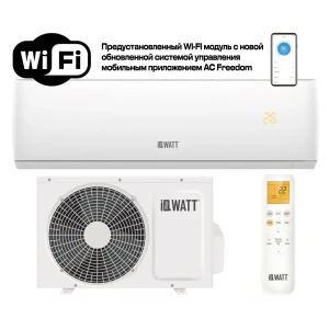 91864316 Сплит-система инверторная Iqwatt AS(-W)-J-24000BTU 24K BTU охлаждение/обогрев с Wi Fi STLM-1415082