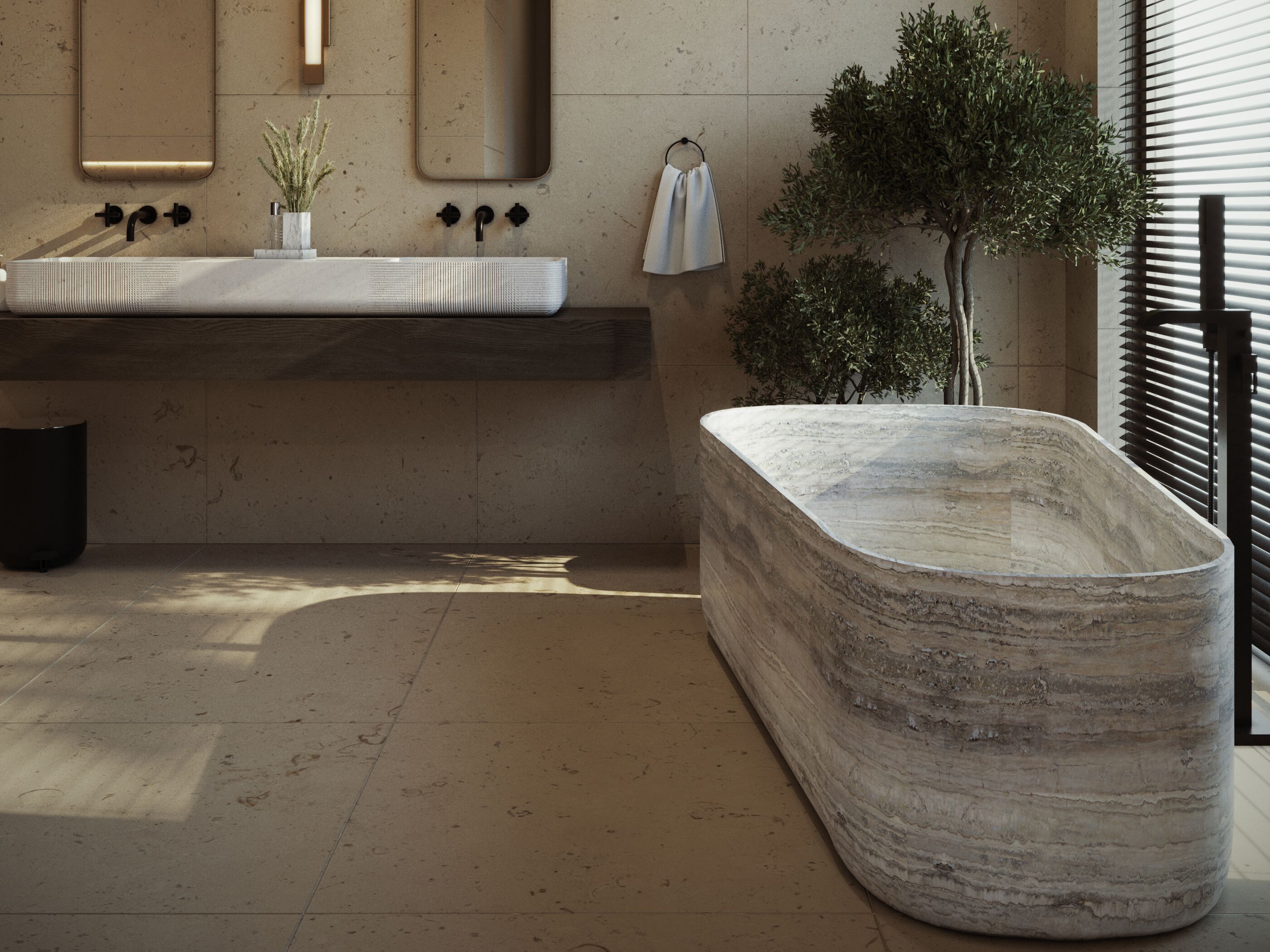 Ванна из натурального камня Davani Meridian ARCH-00040020 - Вид №4