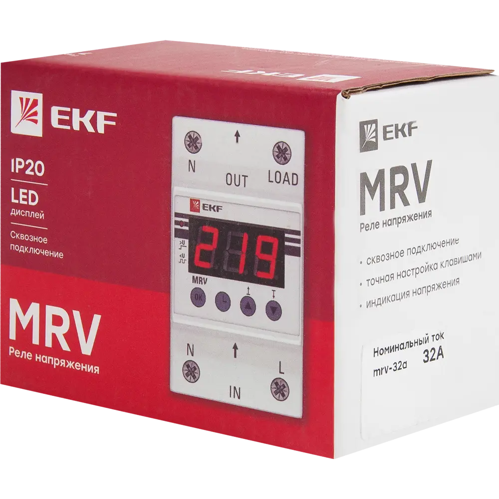 Реле напряжения с дисплеем EKF MRV 32A STLM-2164552 - Вид №4