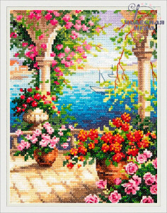 048-10 Цветочный бриз Набор для вышивания Чудесная Игла 15 х 20 см Чудесная игла