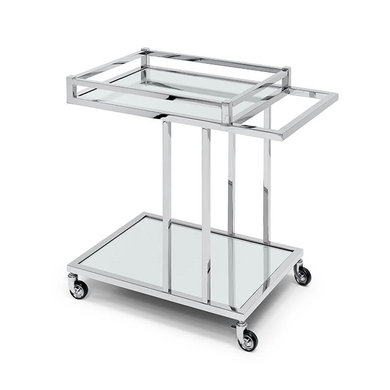 450183-02 ABHIKA ТРОЛЛЕЙ JUDE RECT H79 78X46 SILVER 