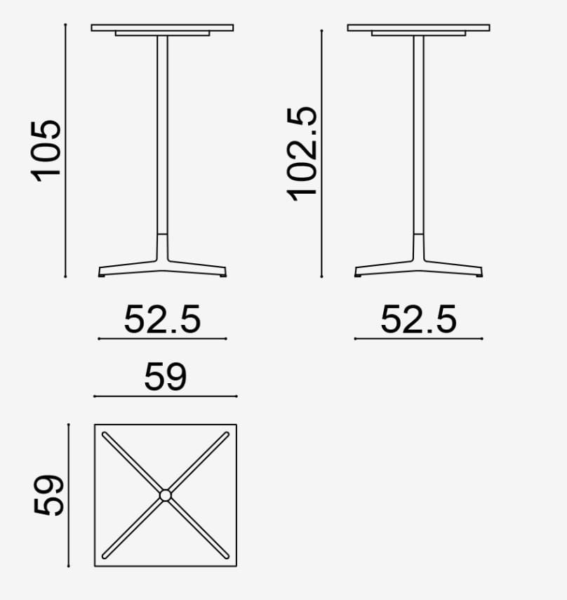 Стол со спицами Arper Wim ARCH-00041896 - Вид №22