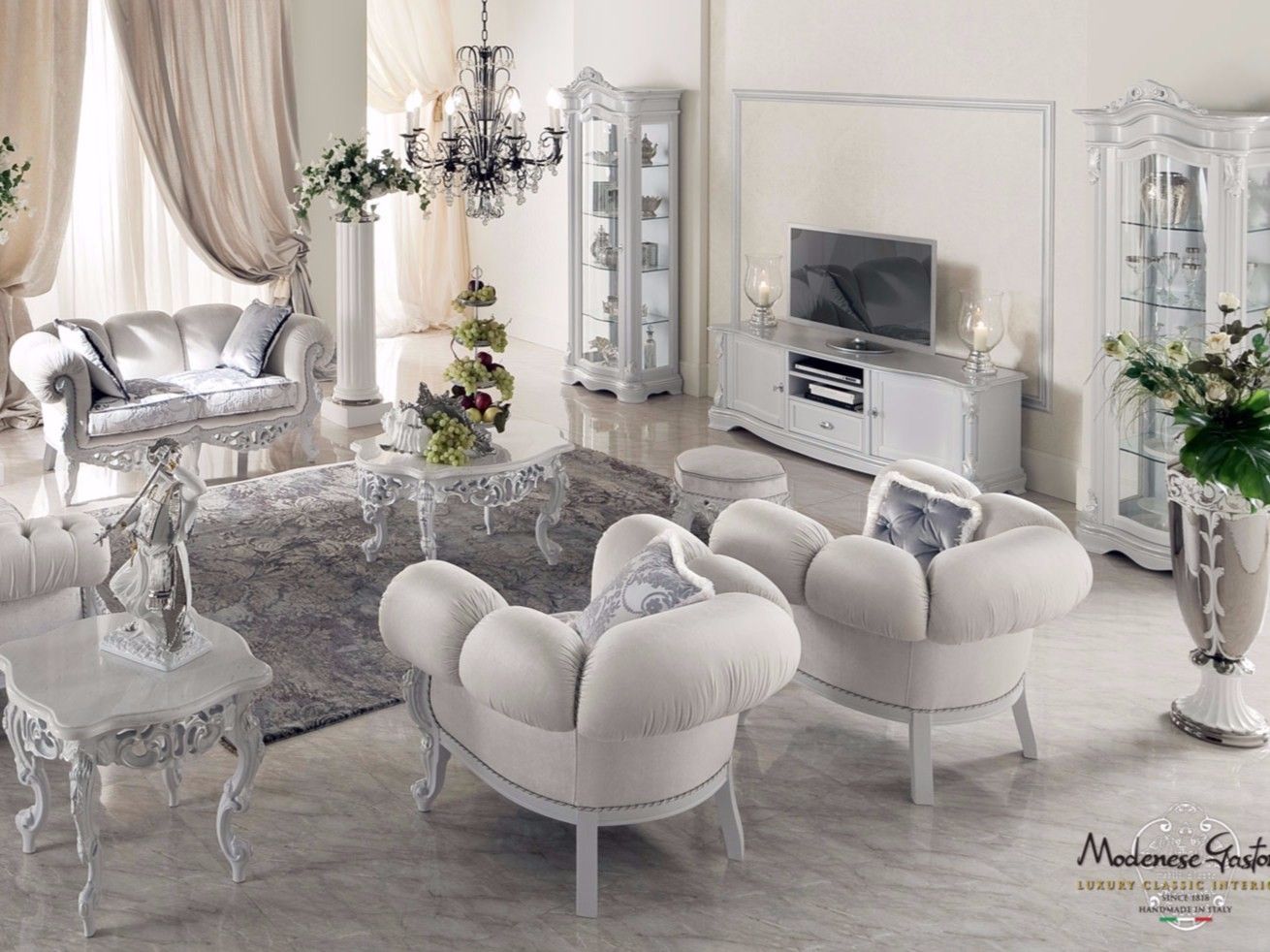 Классический стиль ткани пуф Modenese Luxury Interiors Bella Vita ARCH-00031754 - Вид №2
