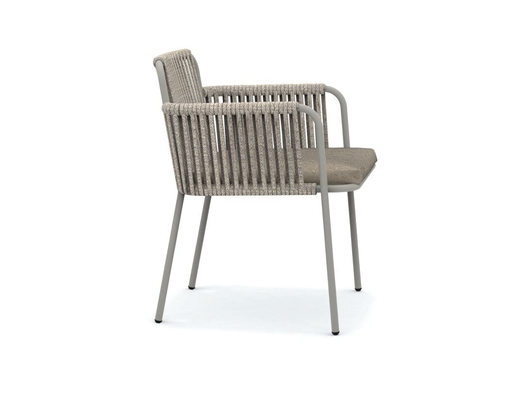 Веревочный и металлический стул с подлокотниками Vermobil KEY WEST ARCH-00126653 - Вид №2
