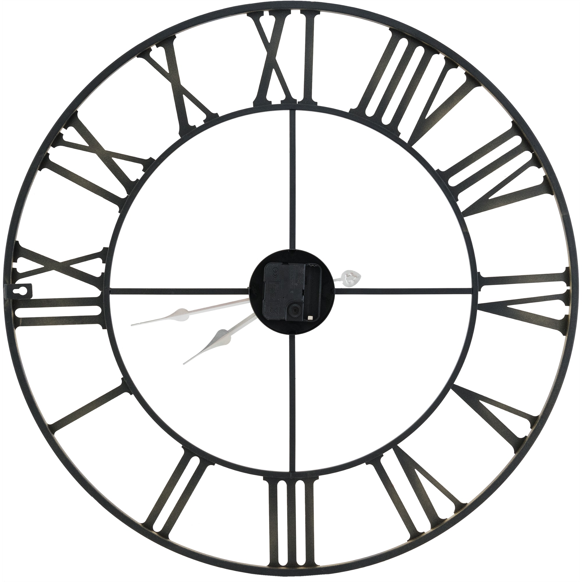84462986 Настенные часы с римскими цифрами ø56 см цвет черный Chic Santreyd - Вид №1