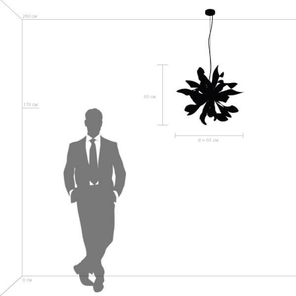 Подвесная люстра Lightstar Turbio 754267 LIGHTSTAR ДИЗАЙНЕРСКИЕ, TURBIO 137774 Черный  - Вид №2