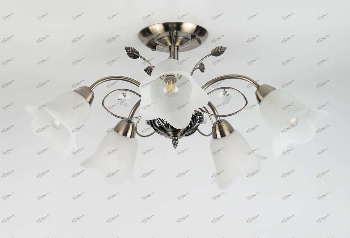 Потолочная люстра Rivoli Giardino 2031-305 RIVOLI GIARDINO 336912 Белый;бронза