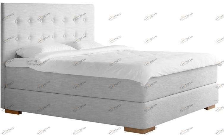 Heavens Двуспальная кровать-контейнер из ткани с тафтинговым изголовьем sun-id-1417096