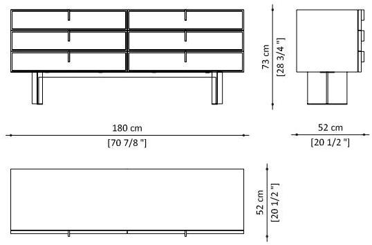 Paolo Castelli Лакированный комод из мдф и воловьей кожи Fine sun-id-1397979 - Вид №12
