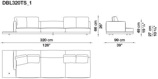 B&B Italia Кожаный диван Dock sun-id-1441060 - Вид №189