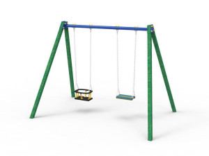 Переработанные пластиковые качели