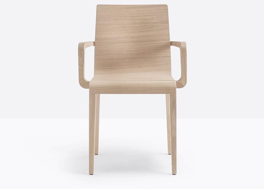 Pedrali Стул из массива дерева с подлокотниками Young 425 - Вид №2