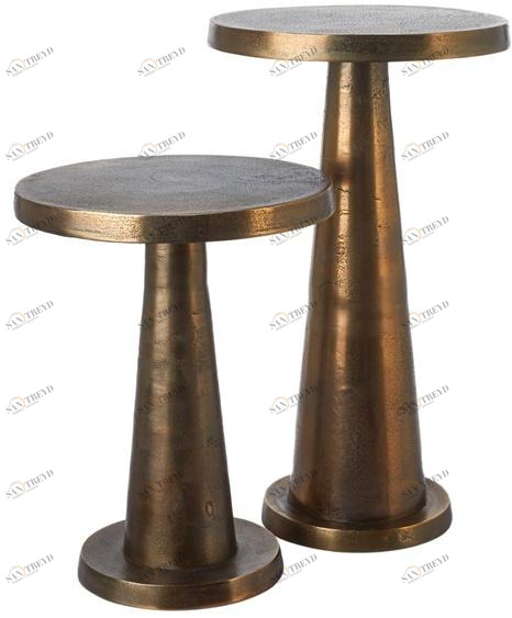 Pols Potten Круглый алюминиевый журнальный столик sun-id-1369773