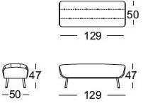 Rolf Benz Скамейка из ткани  918  - Вид №4