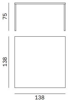 Novamobili Квадратный металлический стол Details sun-id-1437915 - Вид №3