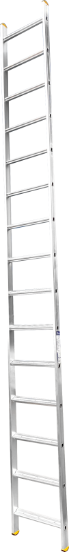 Алюминиевая односекционная приставная лестница HK1 5115