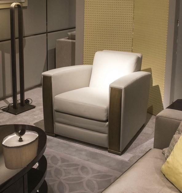 HUGUES CHEVALIER Мягкое кожаное кресло Iconic sun-id-1367198 - Вид №5