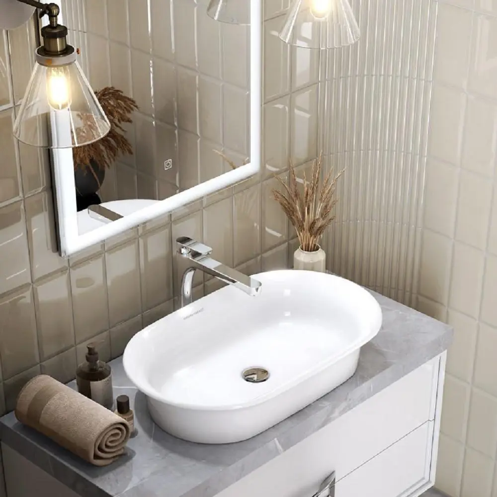 Плитка настенная KREAFORTA Руасси 9.9x20 см 0.792 м² цвет бежевый 89415713 STLM-2137122