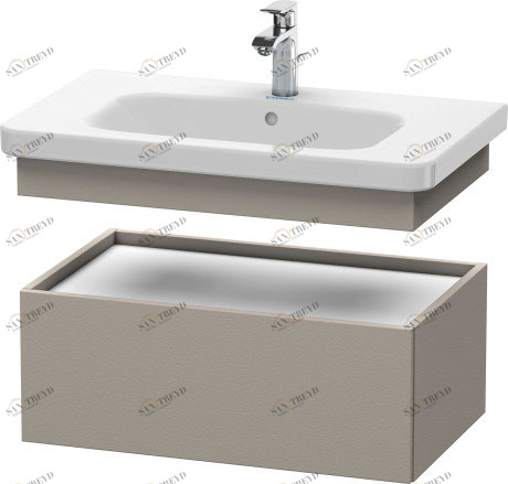 DS628101414 Шкафчик DuraStyle #DS6281 730 x 448 мм Терра, декор Duravit
