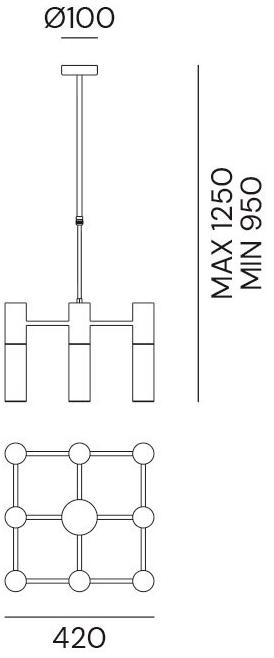 Il Fanale Подвесной светильник из латуни Etoile 274.09.onb - Вид №3