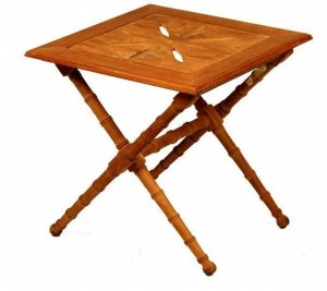 ASTELLO Квадратный садовый столик из тика Clématite