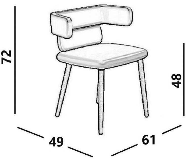 Luxy Стул из ткани с подлокотниками Cluster sun-id-1394125 - Вид №13