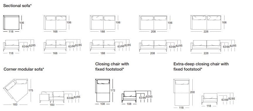 Угловой диван из ткани Rolf Benz ROLF BENZ 333 JOLA ARCH-00028954 - Вид №2
