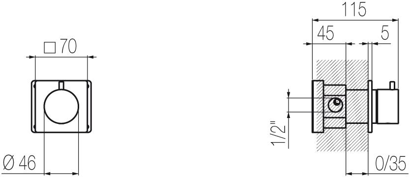 Radomonte 3-ходовой переключатель из нержавеющей стали Okami Dev11-o - Вид №1