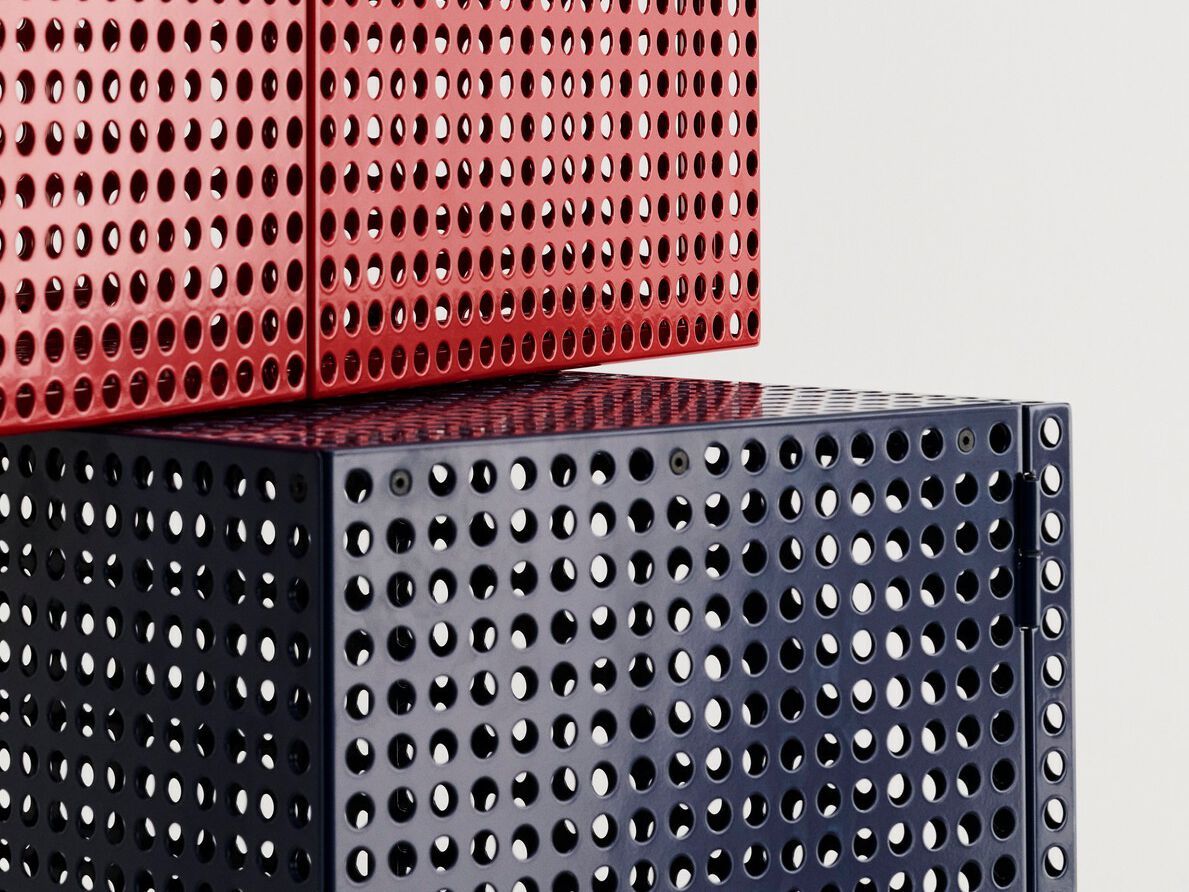 Горизонтальный стальной навесной шкаф с порошковым покрытием Hay перфорированный шкаф ARCH-00134850 - Вид №10